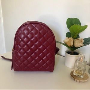 Maroon mini backpack
